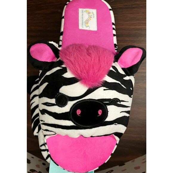 Original Squishmallows Tracey The Zebra Adult Slippers - Picture 7 of 7